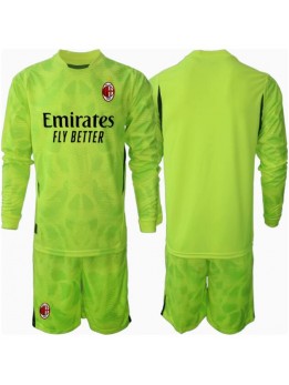 AC Milan Torwart Ausweichtrikot für Kinder 2024-25 Langarm (+ Kurze Hosen)